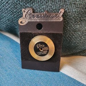 Graceland Elvis Presley Gold Record Limited Edition Love Me Tender Pinback Pin